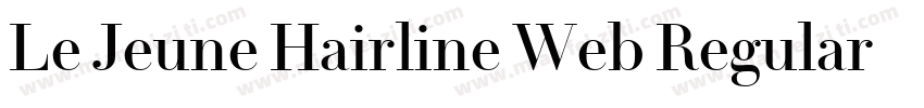 Le Jeune Hairline Web Regular Itali字体转换